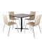 National Public Seating Cafe/Bistro Chair, Natural Seat, Natural Back, 21 1/2 in W 23 1/4 in L 33 7/8 in H, Armless BCC22 - alternate 8